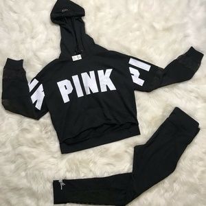VS PINK Mesh Leggings & Sweater Set